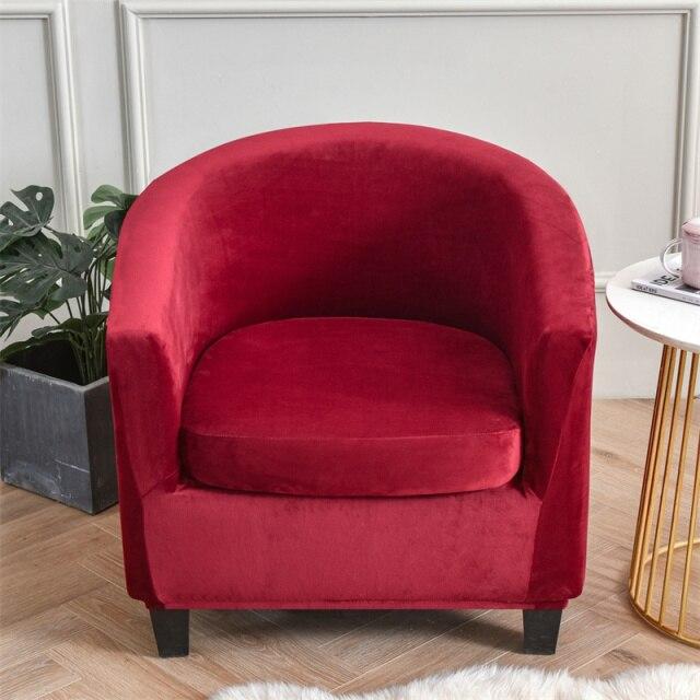 Housse Pour Fauteuil Cabriolet Rouge Velours