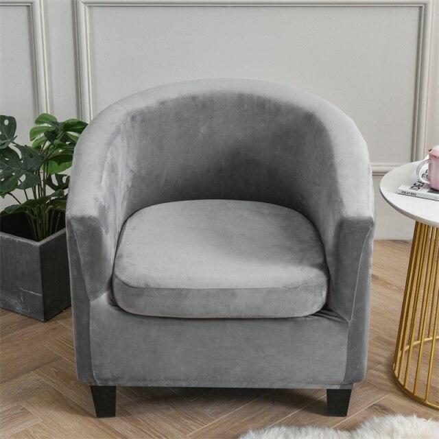 Housse Pour Fauteuil Cabriolet Gris Velours