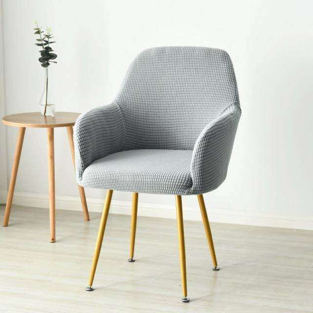 Housse de Chaise Scandinave Gris