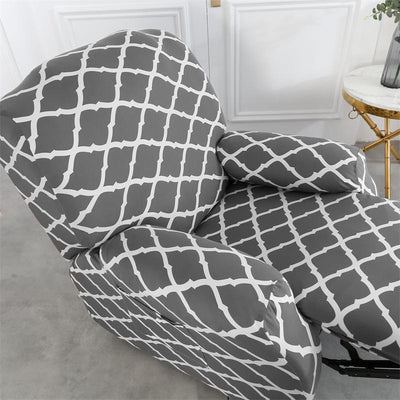 Housse de Fauteuil Relax Mosaïque Gris