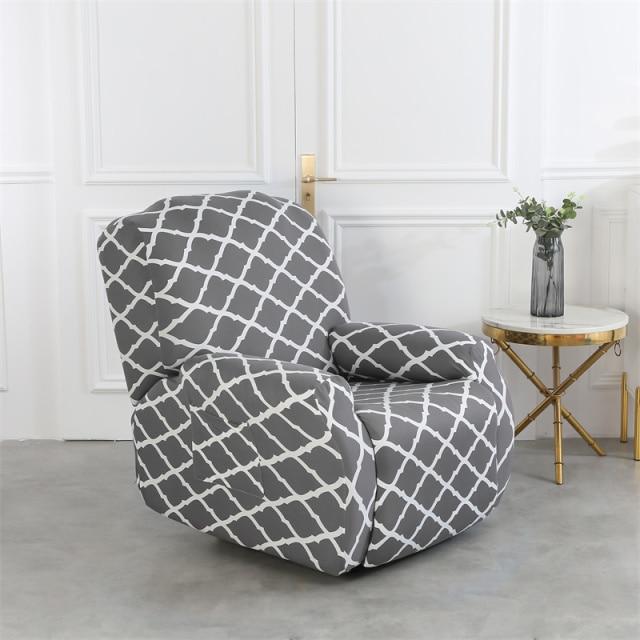 Housse de Fauteuil Relax Mosaïque Gris