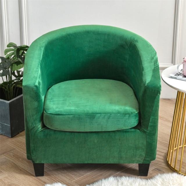 Housse Pour Fauteuil Cabriolet Vert Velours