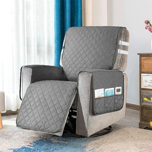 Protège Fauteuil Relax Unie Gris