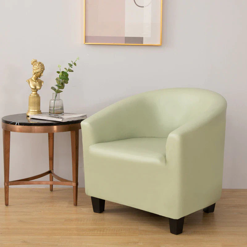 Housse de Fauteuil Cabriolet En Cuir PU Vert Amande