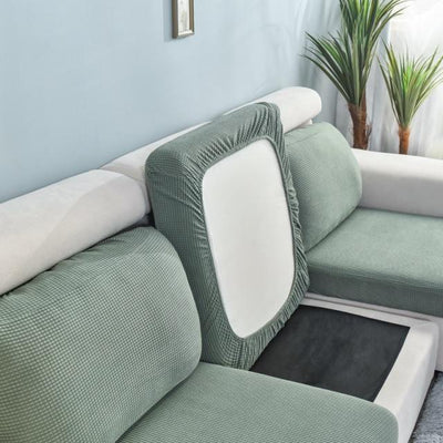 Housse Pour Coussin d'Assise de Canapé Vert Amande