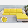 Housse Pour Coussin d'Assise de Canapé Jaune