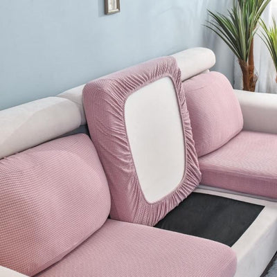 Housse Pour Coussin d'Assise de Canapé Rose Poudré