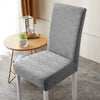 Housse de Chaise Jacquard Gris Clair