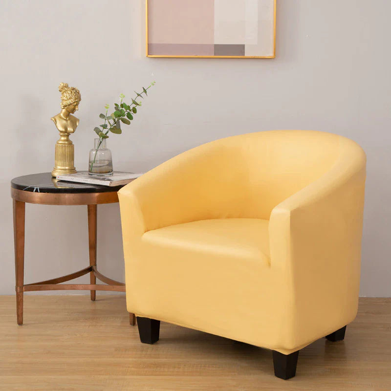 Housse de Fauteuil Cabriolet En Cuir PU Jaune