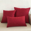 Housse de Coussin 45x45 Bordeaux