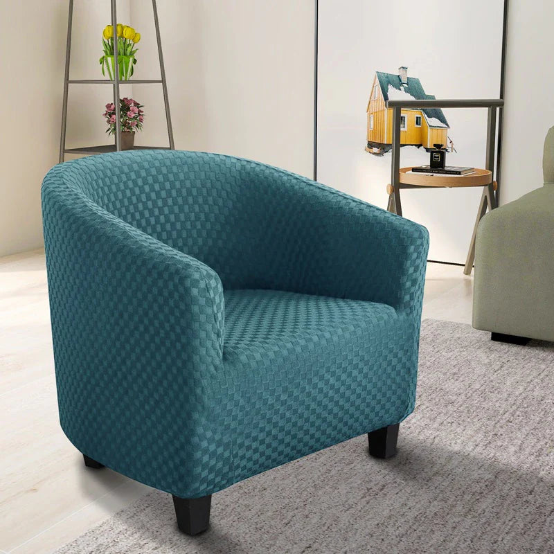 Housse de Fauteuil Cabriolet Damier Bleu Canard