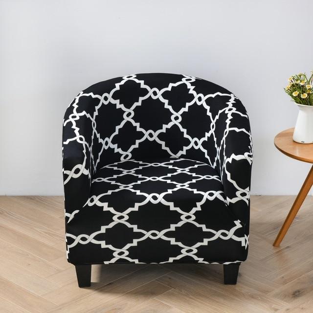 Housse Pour Fauteuil Cabriolet Mosaïque Noir