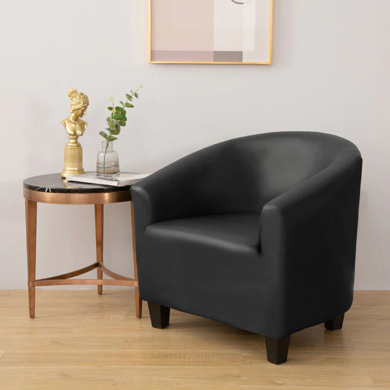 Housse de Fauteuil Cabriolet En Cuir PU Noir