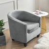 Housse Pour Fauteuil Cabriolet Gris Velours