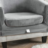 Housse Pour Fauteuil Cabriolet Gris Velours