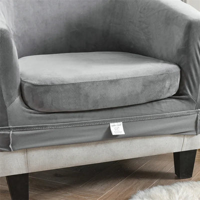 Housse Pour Fauteuil Cabriolet Gris Velours