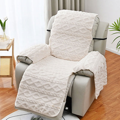 Housse de Fauteuil Relax Polaire Beige