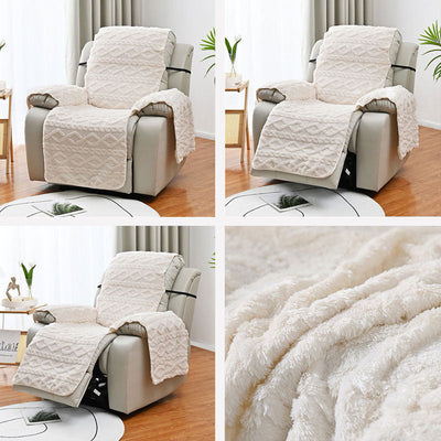 Housse de Fauteuil Relax Polaire Beige