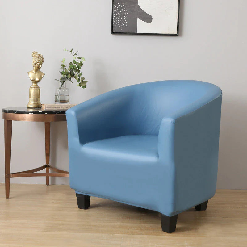 Housse de Fauteuil Cabriolet En Cuir PU Bleu Ciel