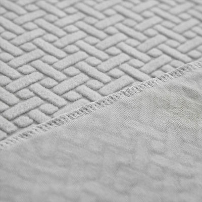 Housse de Canapé d'Angle Jacquard Gris Clair