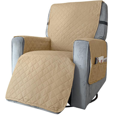 Protège Fauteuil Relax Unie Beige